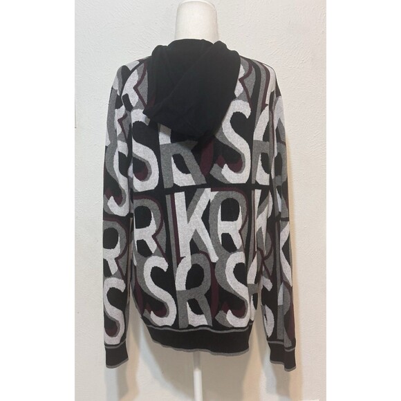 Michael Kors Men’s Size L Sweatshirt Hoodie All Over Logo Print Designer $128 - Picture 5 of 9